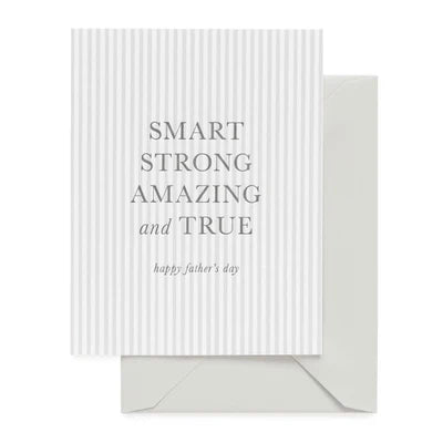 Smart Strong Fathers Day Card