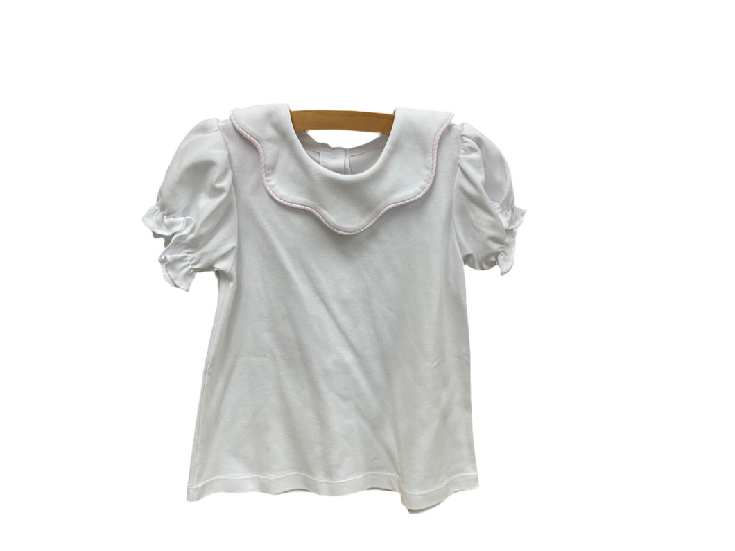 Scarlett Blouse White/Pink-