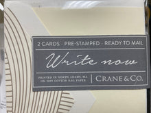 Write Now Ready to mail Pre-Stamped cards-2p1006 : Cream/Gold