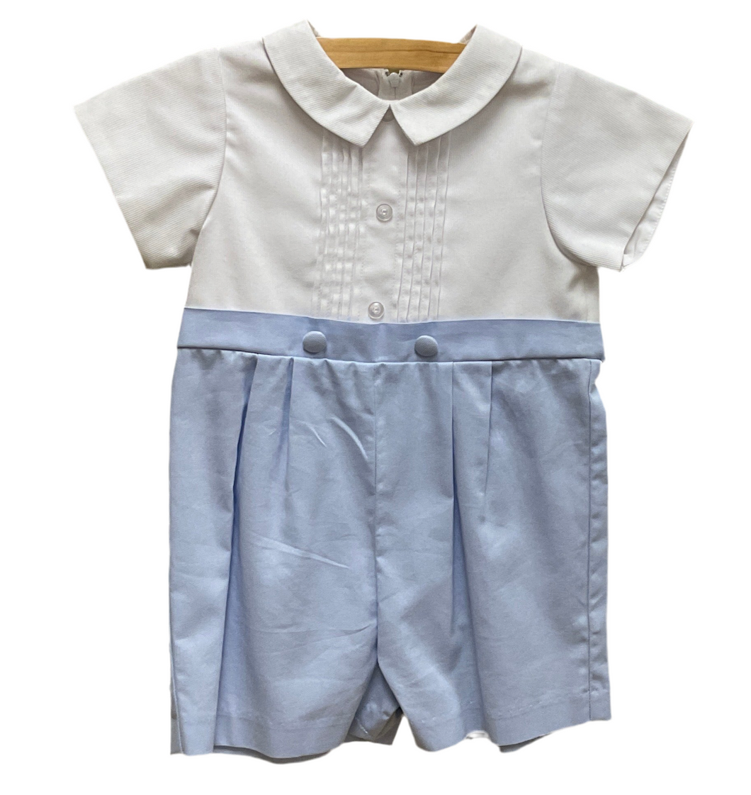 Blue Finewale Pique Button-On-51189 : 24M