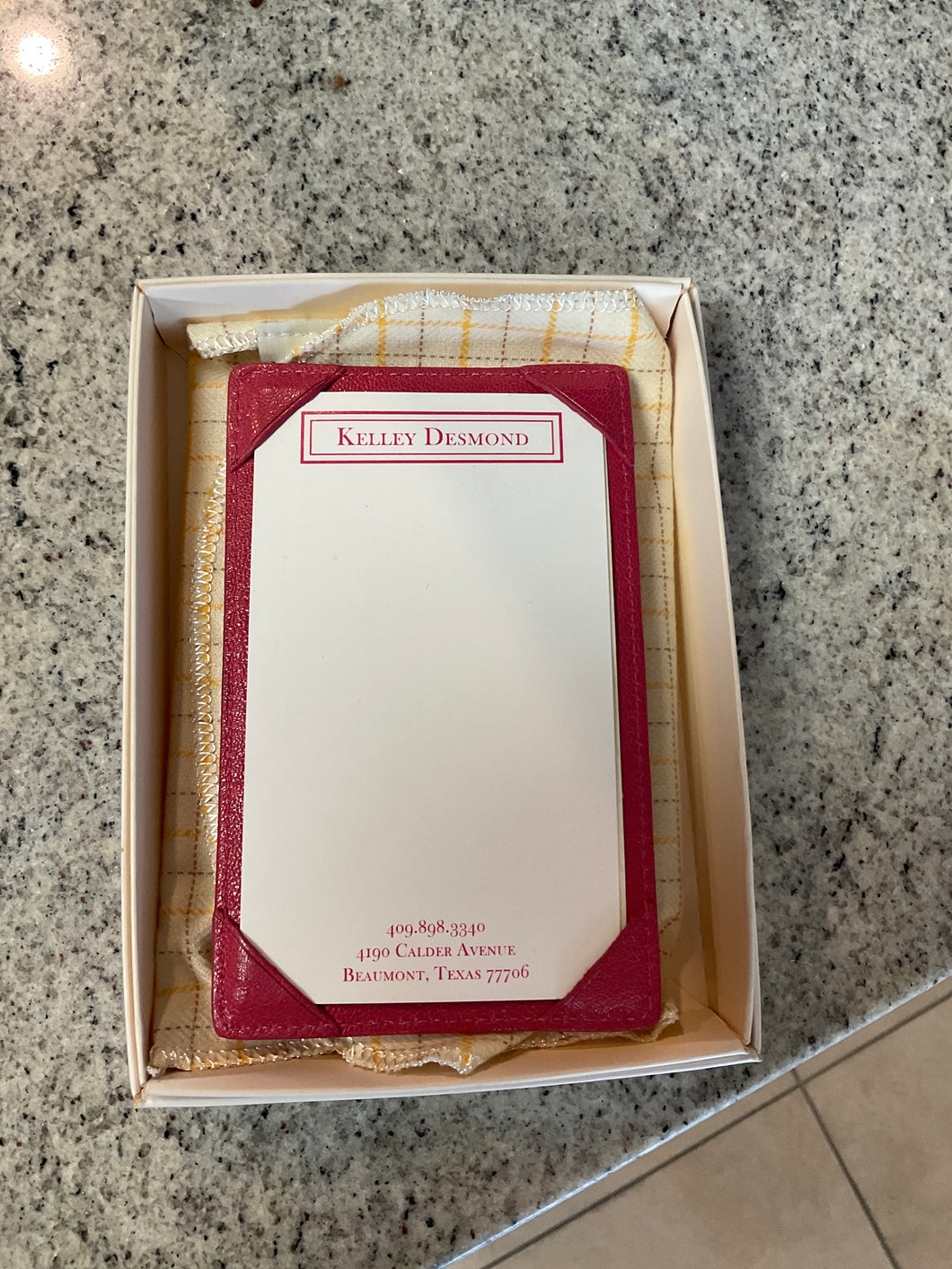 Pink Goatskin Jotter-JTR-MRBL-GTI