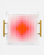 Color Space 63 Acrylic Tray With Gold Handles