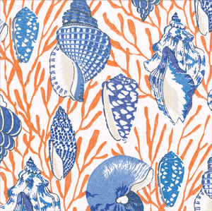 Shell Toile Luncheon Napkin-17340L : Luncheon
