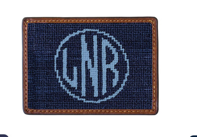 Monogrammed Card Wallet