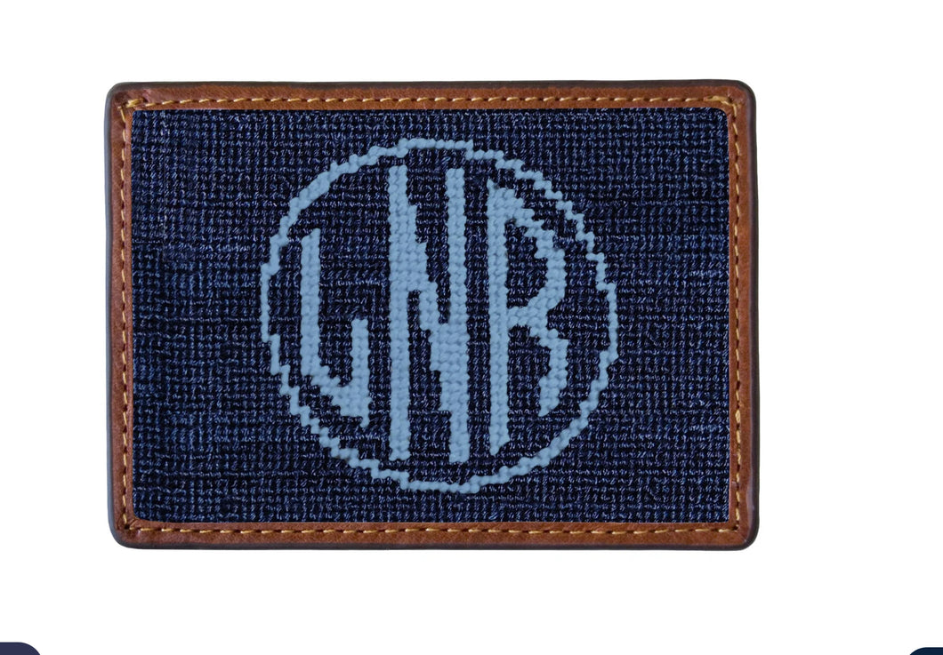 Monogrammed Card Wallet