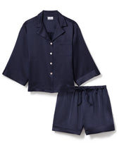 The Olivia Silk Short Set in Navy