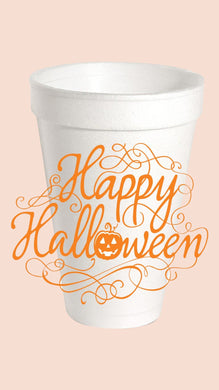 10 (20oz) ASSORTED CUPS FOAM-HALLOWEEN