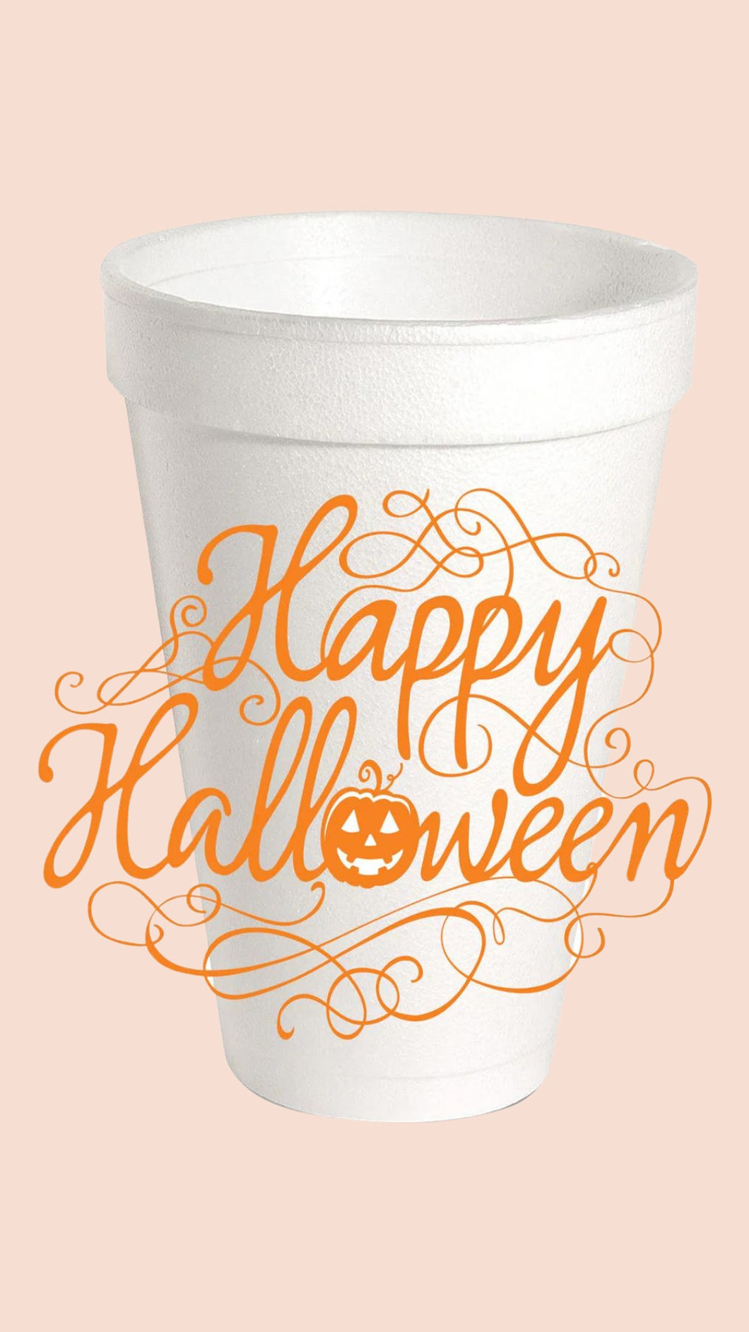 10 (20oz) ASSORTED CUPS FOAM-HALLOWEEN