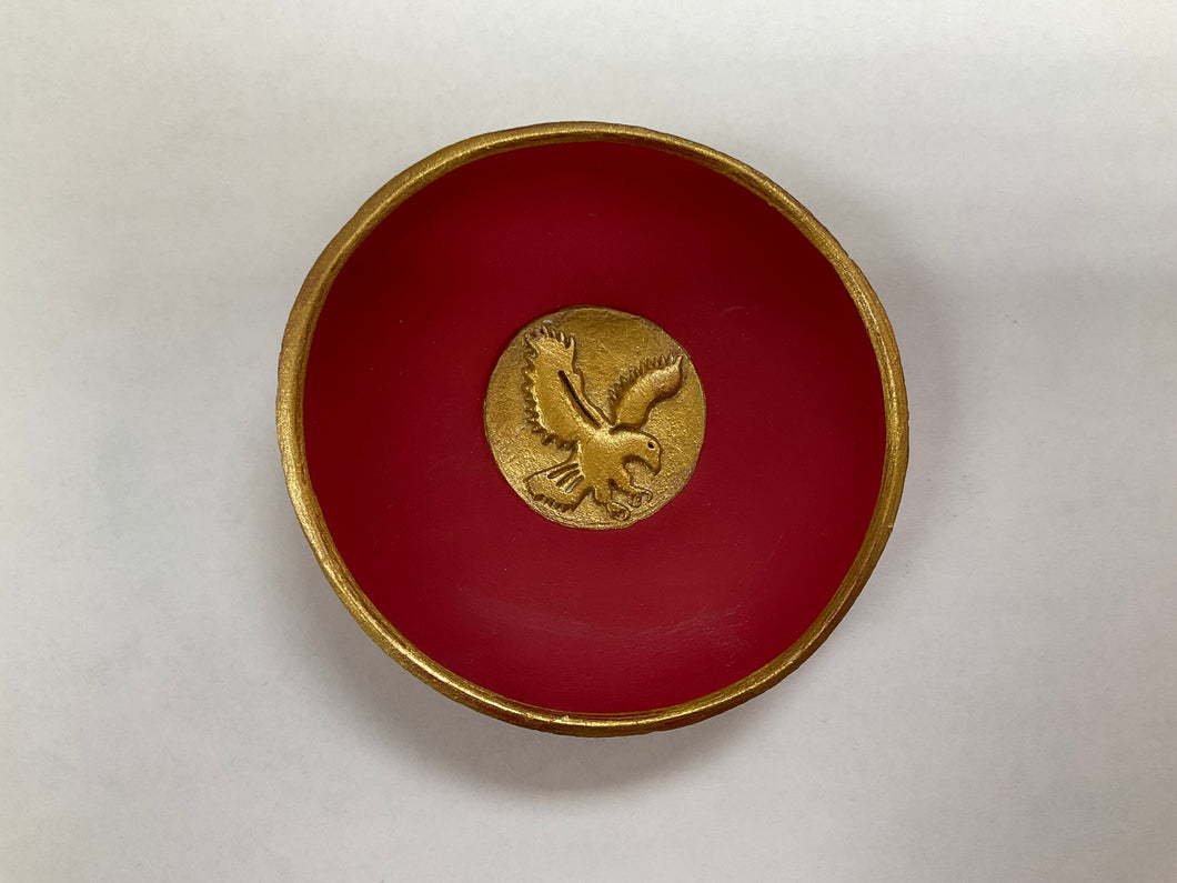 Eagle Blessing Bowl-eagle red