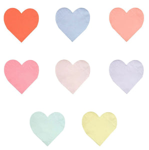 Party Palette Heart Napkins Sm-185203 : Small
