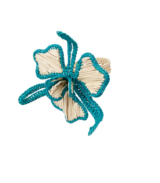 Lei Napkin Ring-as002003-bb : Green-Teal