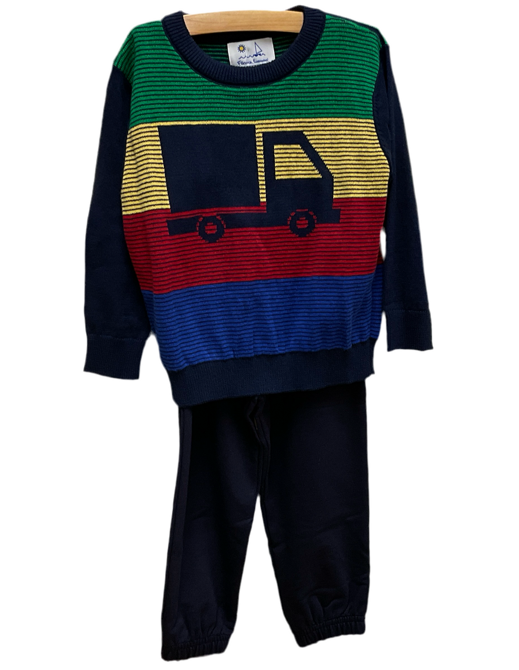 Str.Sweater w/Truck & Jogger-3t