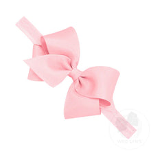 Grosgrain Girls Hair Bow on Baby Band