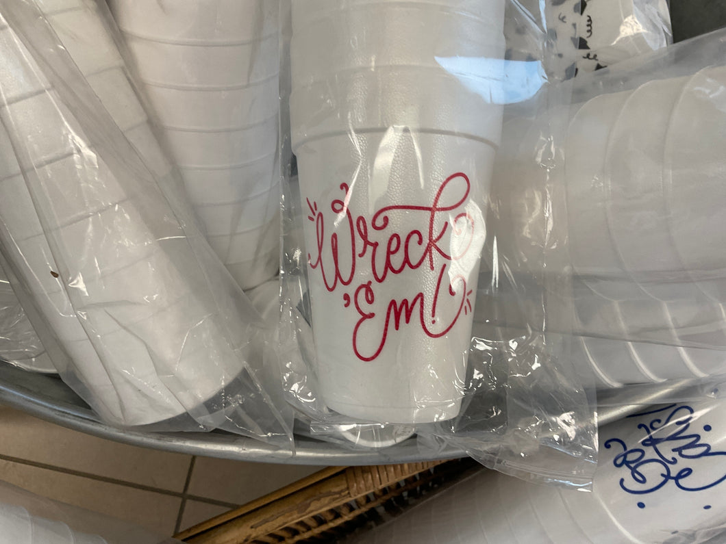 Foam Cups Assorted