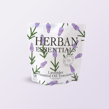 Lavender Towelettes - 7 Individual Essential Oil Wipes