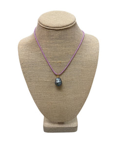 Big Baroque Pearl on Cord-B-Twist-G14 : Lavender