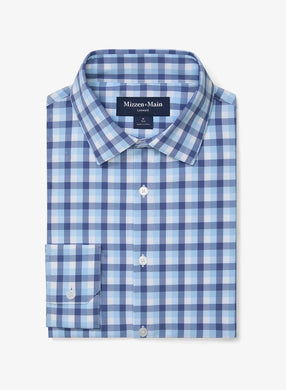 Leeward Dress Shirt Coastal Fjord Dylan Plaid Collection