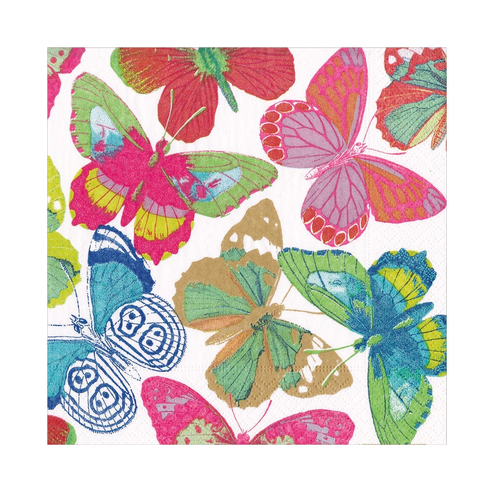 Butterflies Bright Napkin Luncheon - 20 Per Package