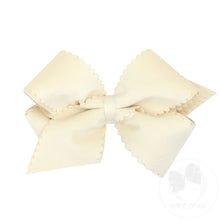 Small King Scalloped Edge Faux Velvet Overlay