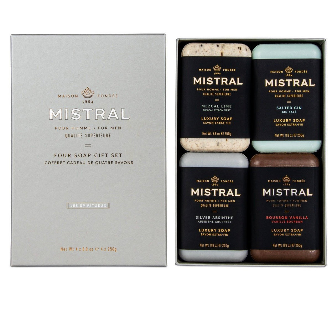 LES SPIRITEUEUX 4 SOAP GIFT SET