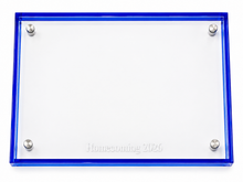 Engraved Blue Colored Frame 4x6