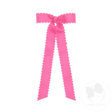 Mini Bowtie w/Scalloped Edge, Knot Wrap, and Streamer Tails