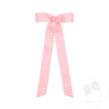 Mini Bowtie w/Scalloped Edge, Knot Wrap, and Streamer Tails