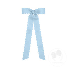Mini Bowtie w/Scalloped Edge, Knot Wrap, and Streamer Tails