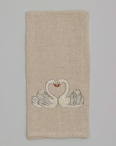 Swan Love Tea Towel