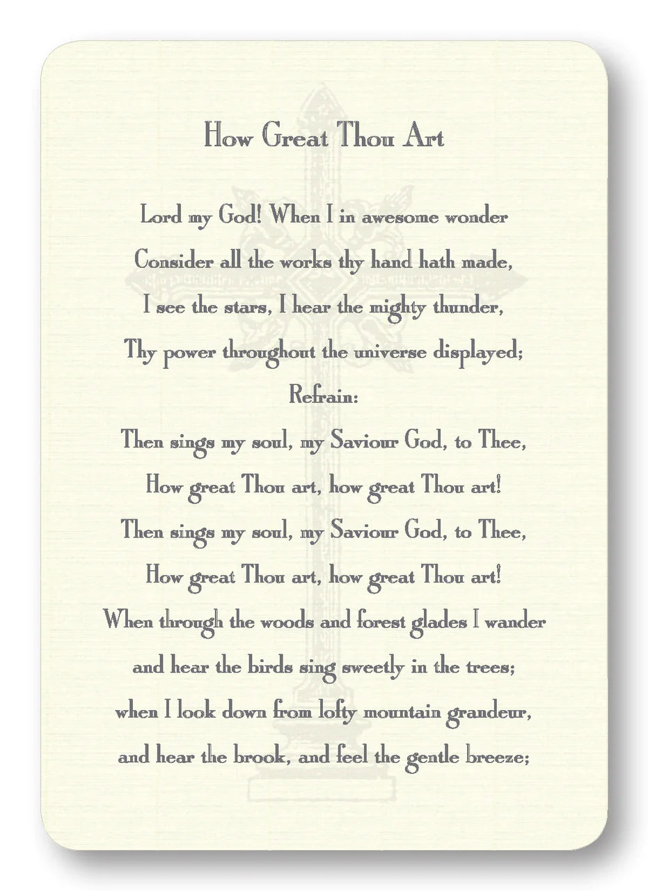 Prayer Cards-How Great Thou