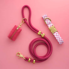 Hot Pink Valentine's Day Marine Rope Dog Leash