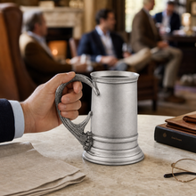 Pewter English Mug with Pewter Antler Handle