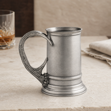 Pewter English Mug with Pewter Antler Handle