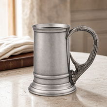 Pewter English Mug with Pewter Antler Handle