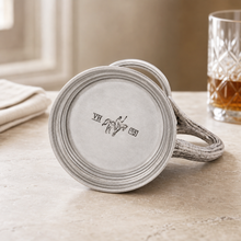 Pewter English Mug with Pewter Antler Handle