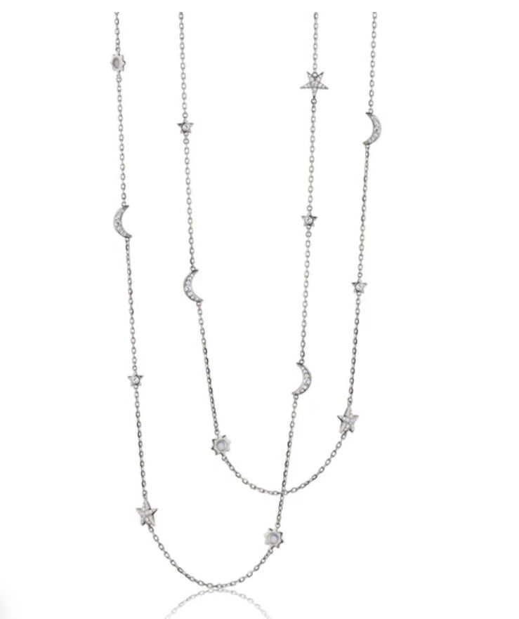 SUN, MOON AND STARS NECKLACE-ch-41315 : 40