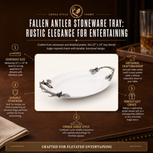Fallen Antler Stoneware Tray