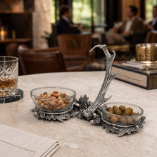 Fallen Antler Double Glass Dip Bowl