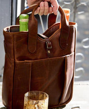 Leather Whiskey Tote