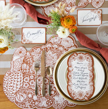 Set/12 Die-Cut Harvest Turkey Placemat
