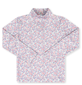 Tiny Tot Turtleneck Sweet Pea Floral