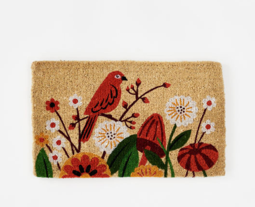 Bird Door Mat Coco Fiber