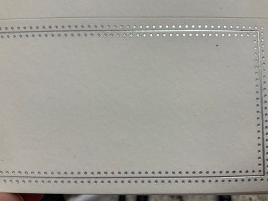 25 Silver Beaded and Striped Border Place Card-B56026