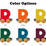 Bright Color Name Train