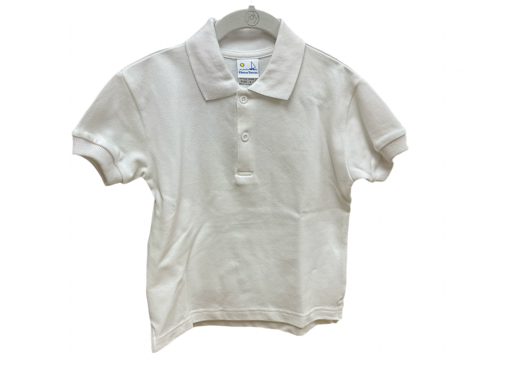 Basic White polo-0145 : 4