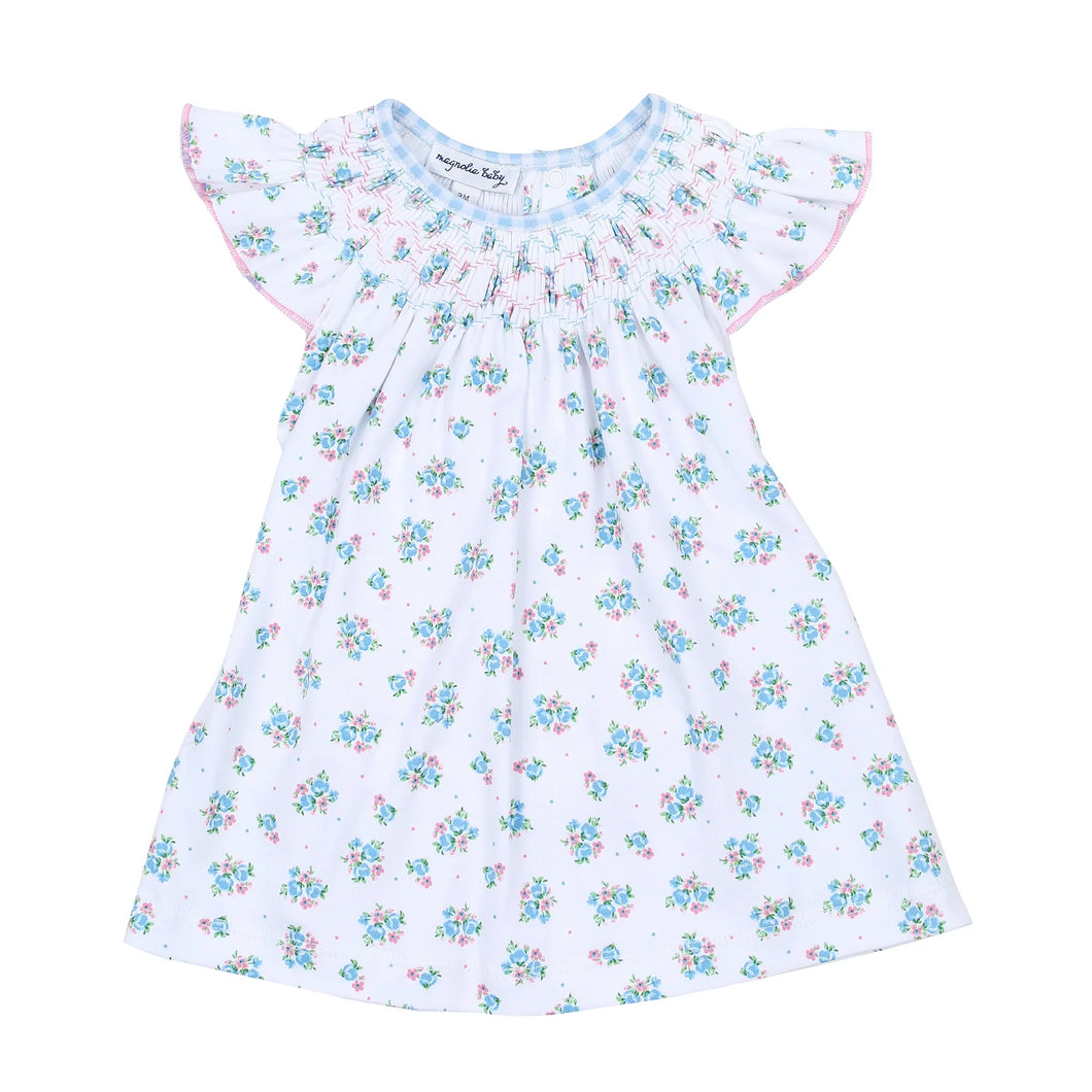Anna's Classics Bishop Print Flutters Dress with Bloomers