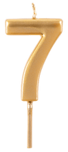 Birthday Candle Number-Gold