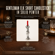 Gentleman Elk Short Candlestick