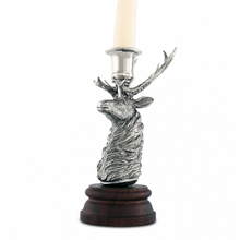 Pewter Elk 1 Taper Candlestick