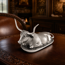Pewter Longhorn Steer Butter Dish